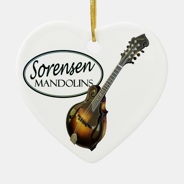 Ornamento de Navidad de Sorensen Mandolins (Frente)