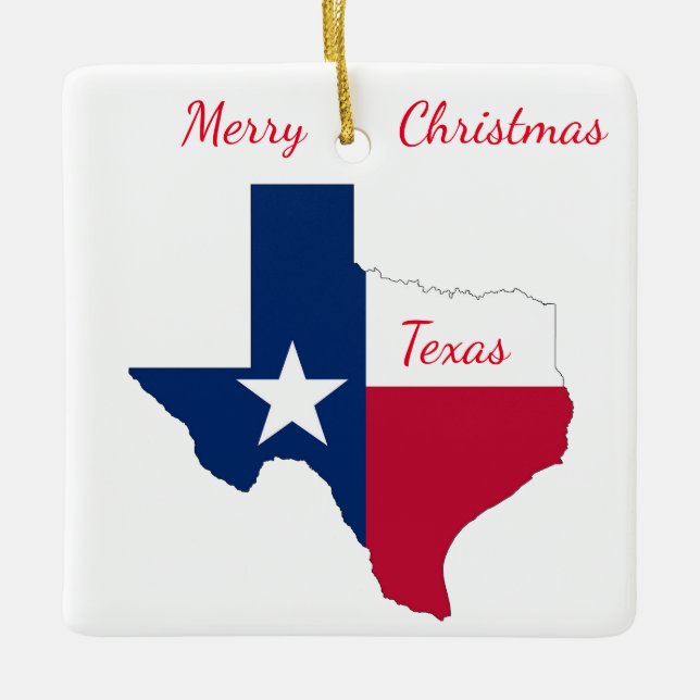 Ornamento de Navidad de Texas (Anverso)