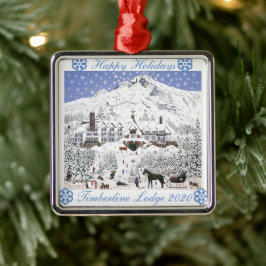 Ornamento de Navidad de Timberline Lodge