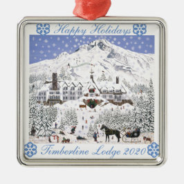Ornamento de Navidad de Timberline Lodge