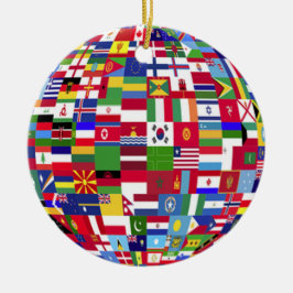 Ornamento de Navidad de World Flags