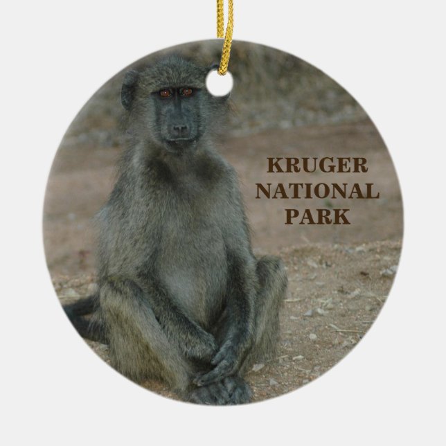 Ornamento de Navidad del Parque Nacional de Kruger (Frente)