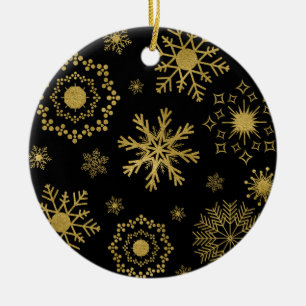 Ornamento de Navidad del patrón del copo de nieve 