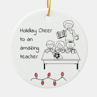 Ornamento de Navidad del profesor - Personalizar