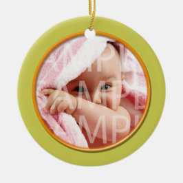 Ornamento de Navidad del registro de nacimiento de