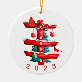 Ornamento de Navidad Familiar Personalizado,