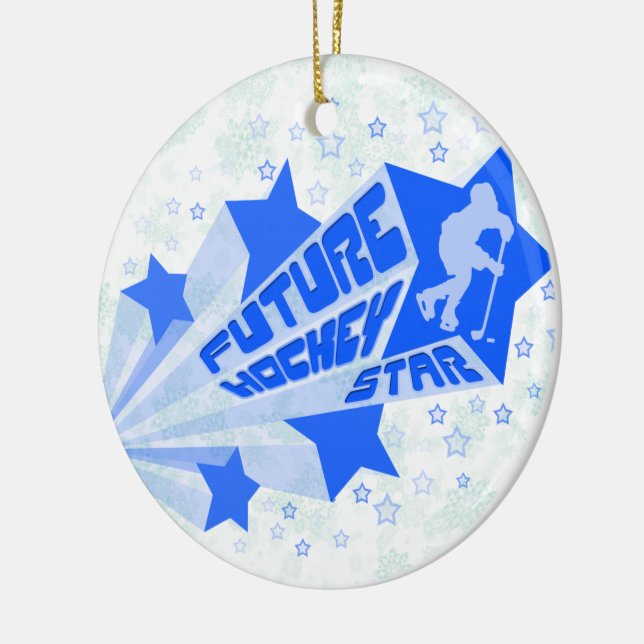 Ornamento de Navidad, futura estrella de hockey (Izquierda)