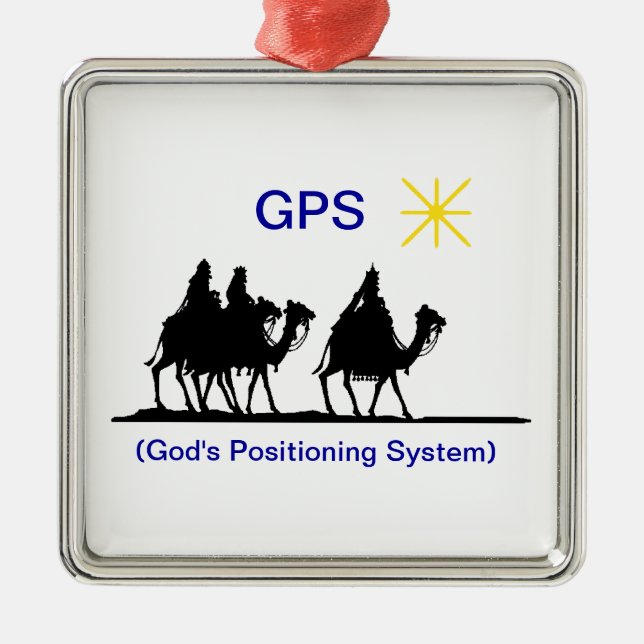 Ornamento de Navidad GPS (Frente)