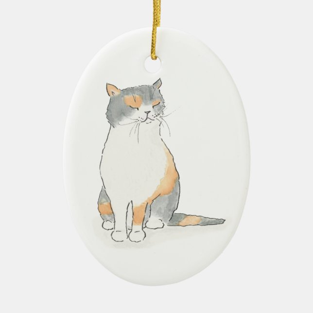 Ornamento de Navidad Grumpy Katie (Frente)