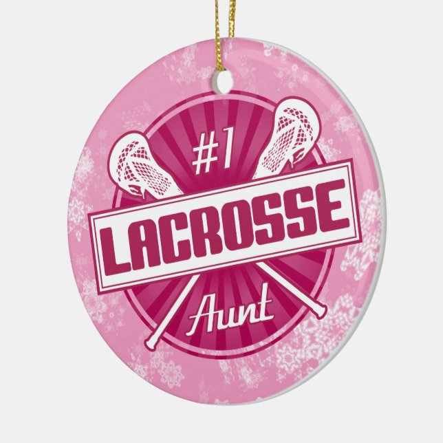 Ornamento de Navidad Lacrosse, Tía Lacrosse #1 (Izquierda)