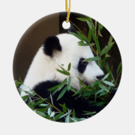 Ornamento de Navidad Panda Bear Cerámico