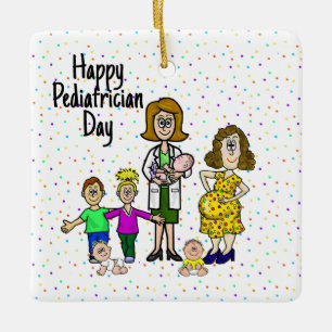 Ornamento de Navidad para pediatra femenina