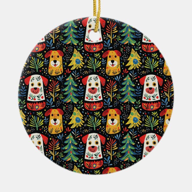 Ornamento de Navidad para perros pequeños (Frente)