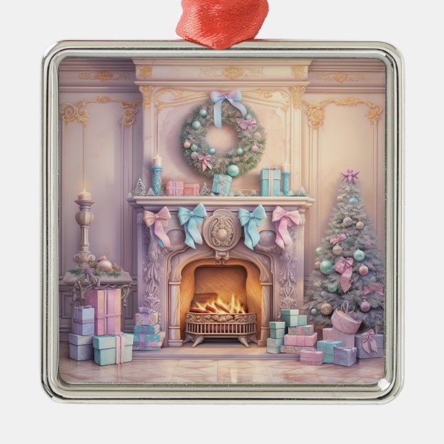 Ornamento de navidad pastel (Frente)