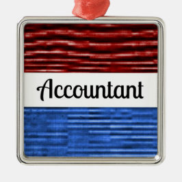Ornamento de Navidad Patriótico Contable