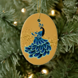 Ornamento de Navidad-Peacock