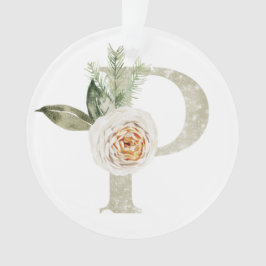 Ornamento de Navidad personalizado con sus inicial