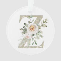 Ornamento de Navidad personalizado con sus inicial