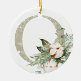 Ornamento de Navidad personalizado con sus inicial
