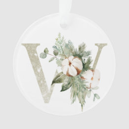 Ornamento de Navidad personalizado con sus inicial