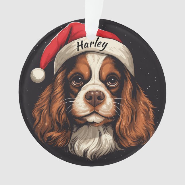 Ornamento de Navidad personalizado del rey Carlos  (Anverso)