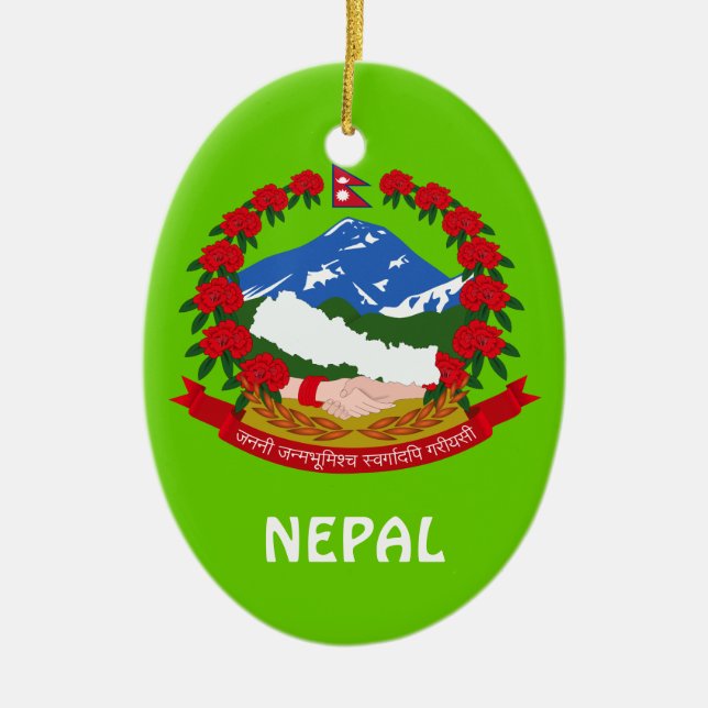 Ornamento de Navidad Personalizado NEPAL* (Frente)