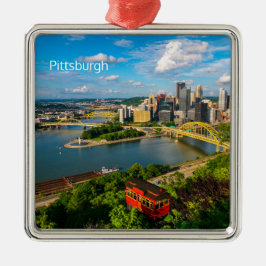 Ornamento de Navidad-Pittsburgh con Incline