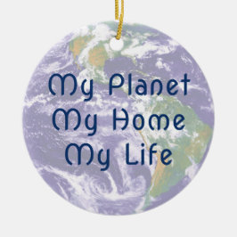 Ornamento de Navidad Planet Earth