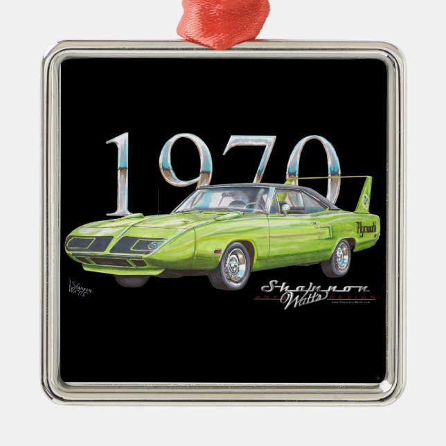 Ornamento de Navidad Plymouth Superbird 1970 (Frente)