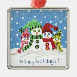 Ornamento de Navidad premium para familias de homb