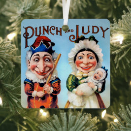 Ornamento de Navidad Punch y Judy