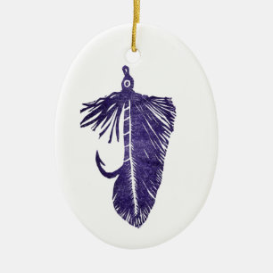 Ornamento de Navidad Purple "Matuka"