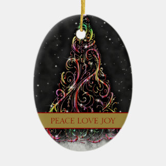 Ornamento de navidad rápida Oval de Navidad
