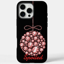 Ornamento de Navidad Rojo iPhone 16 Pro Max Funda