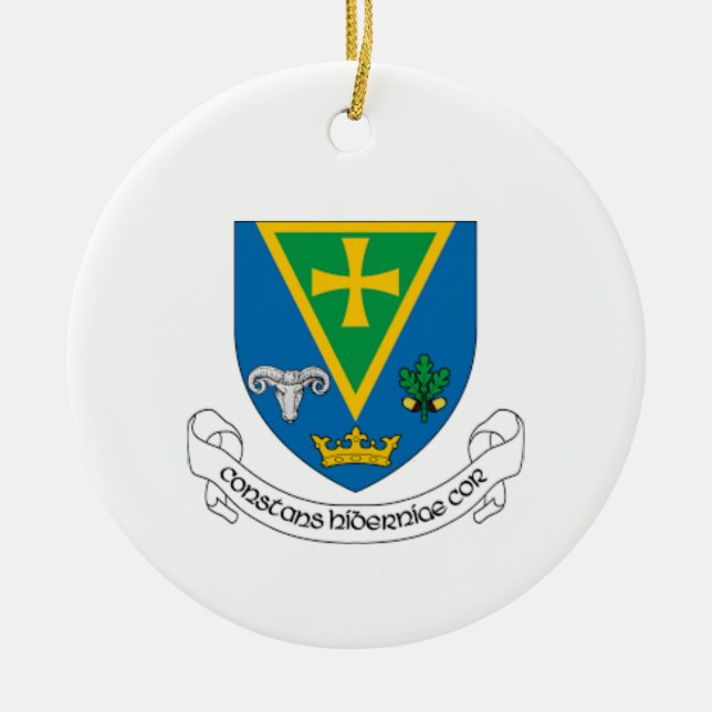 Ornamento de Navidad Roscommon del condado de Irla (Frente)