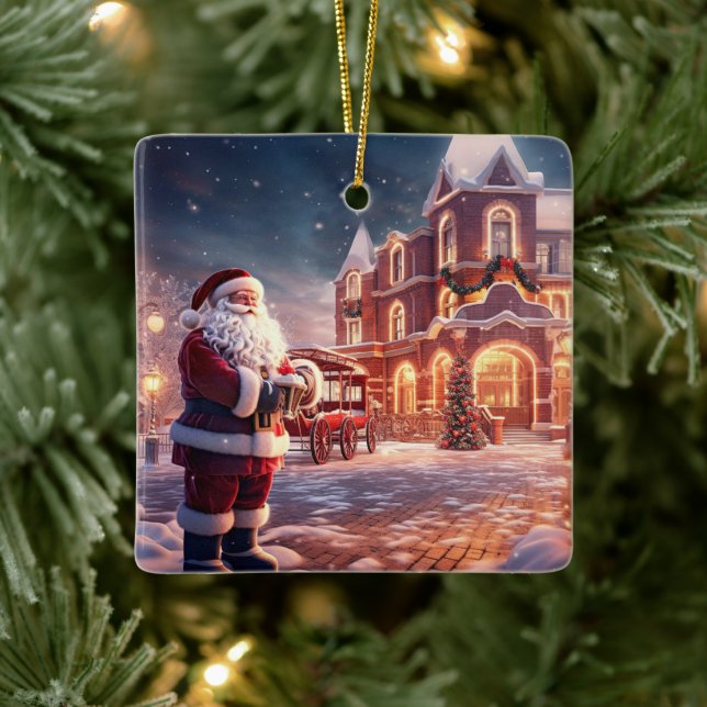 Ornamento de Navidad-Santa (Árbol)