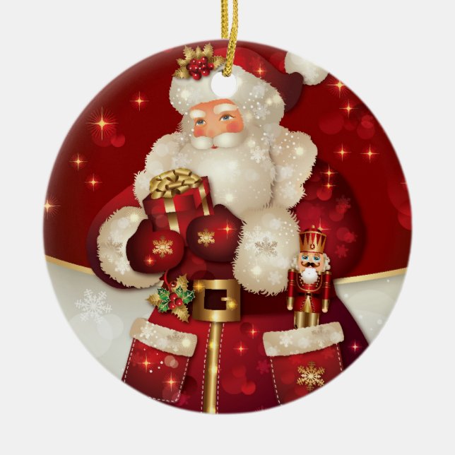 Ornamento de Navidad-Santa (Frente)
