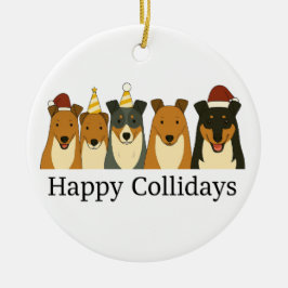 Ornamento de Navidad Smooth Collie