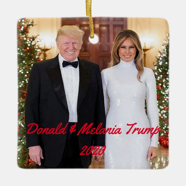 Ornamento de Navidad Trump / Pence (Anverso)
