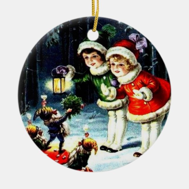 Ornamento de Navidad - Vintage (Frente)