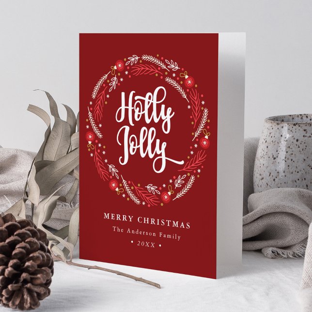 Ornamento de Navidad Wreath Holly Jolly No Foto (Subido por el creador)