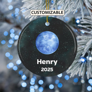 Ornamento de Neptuno personalizado, planeta de sis