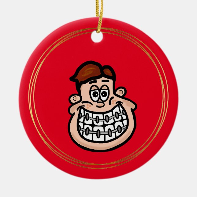 Ornamento de niño con correas (Frente)