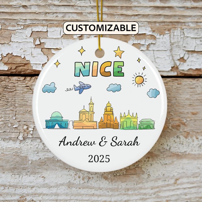 Ornamento de Niza de Skyline personalizado, Franci (Subido por el creador)