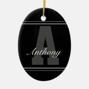 Ornamento de nombre de tipografía personalizada
