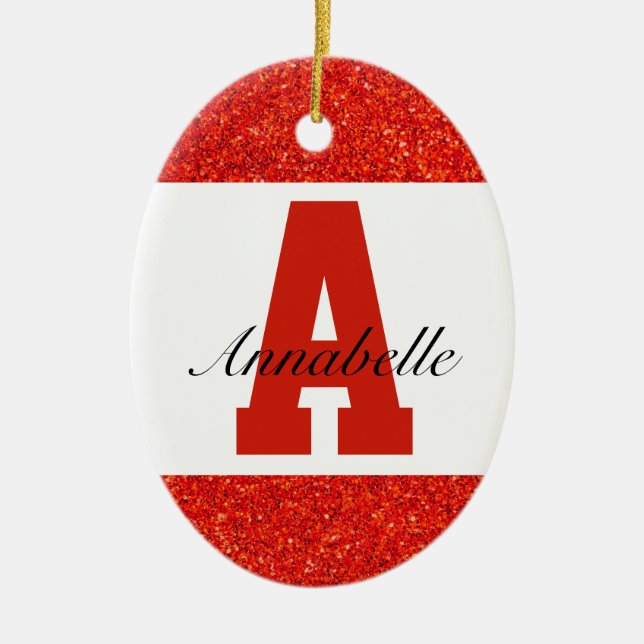 Ornamento de nombre de tipografía personalizada (Frente)