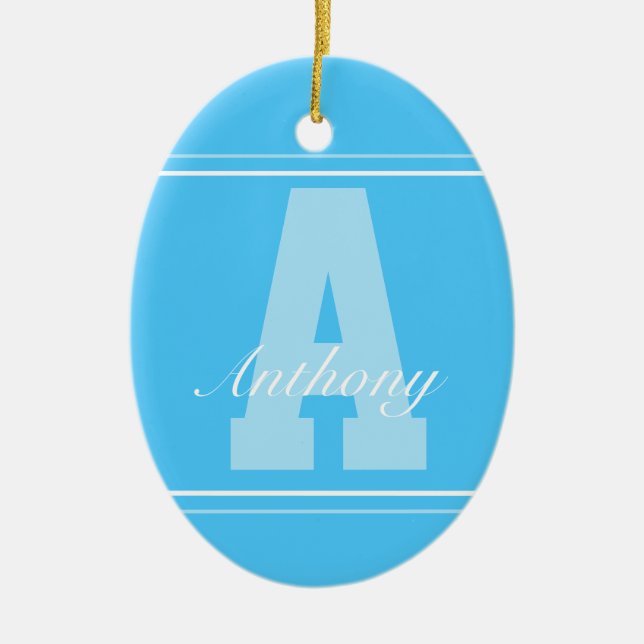 Ornamento de nombre de tipografía personalizada (Frente)