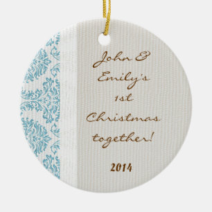 Ornamento de nombre personalizado de impresión de 