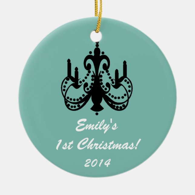 Ornamento de nombres personalizados de Moda de can (Frente)