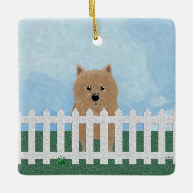 Ornamento de Norwich Terrier (Anverso)